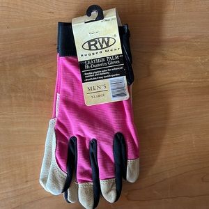 NWT Rugged Wear Men’s X-Large Leather Palm Glove.